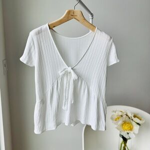 Sezane Ninon T-Shirt in Ecru